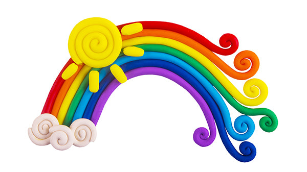 Rainbow Play Dough - Kids Craft Ideas