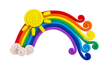 Rainbow Play Dough - Kids Craft Ideas